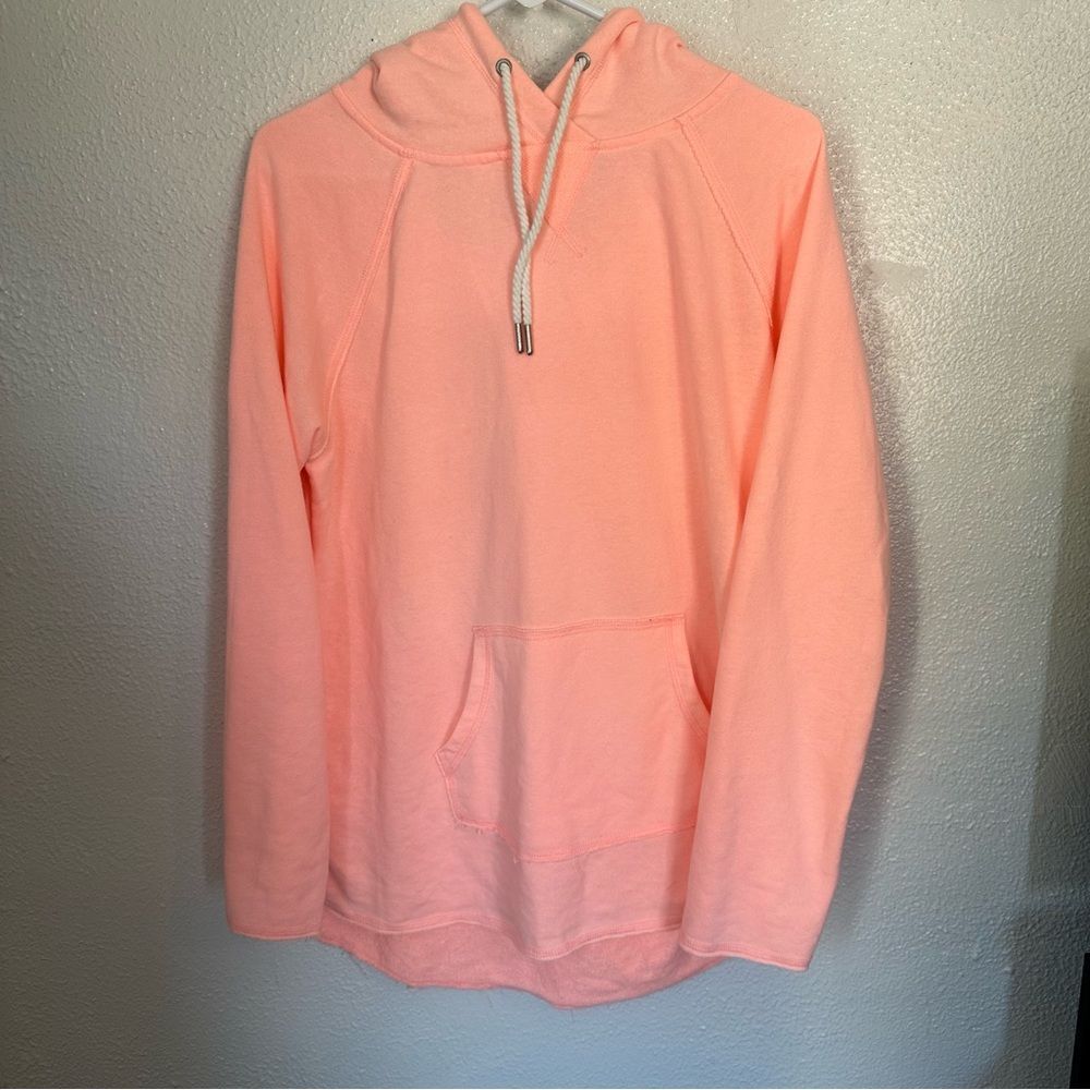 Calvin Klein Performance Quick Dry Hoodie Sweatshirt Pullover Orange Large